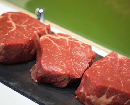 boneless raw sirloin filets
